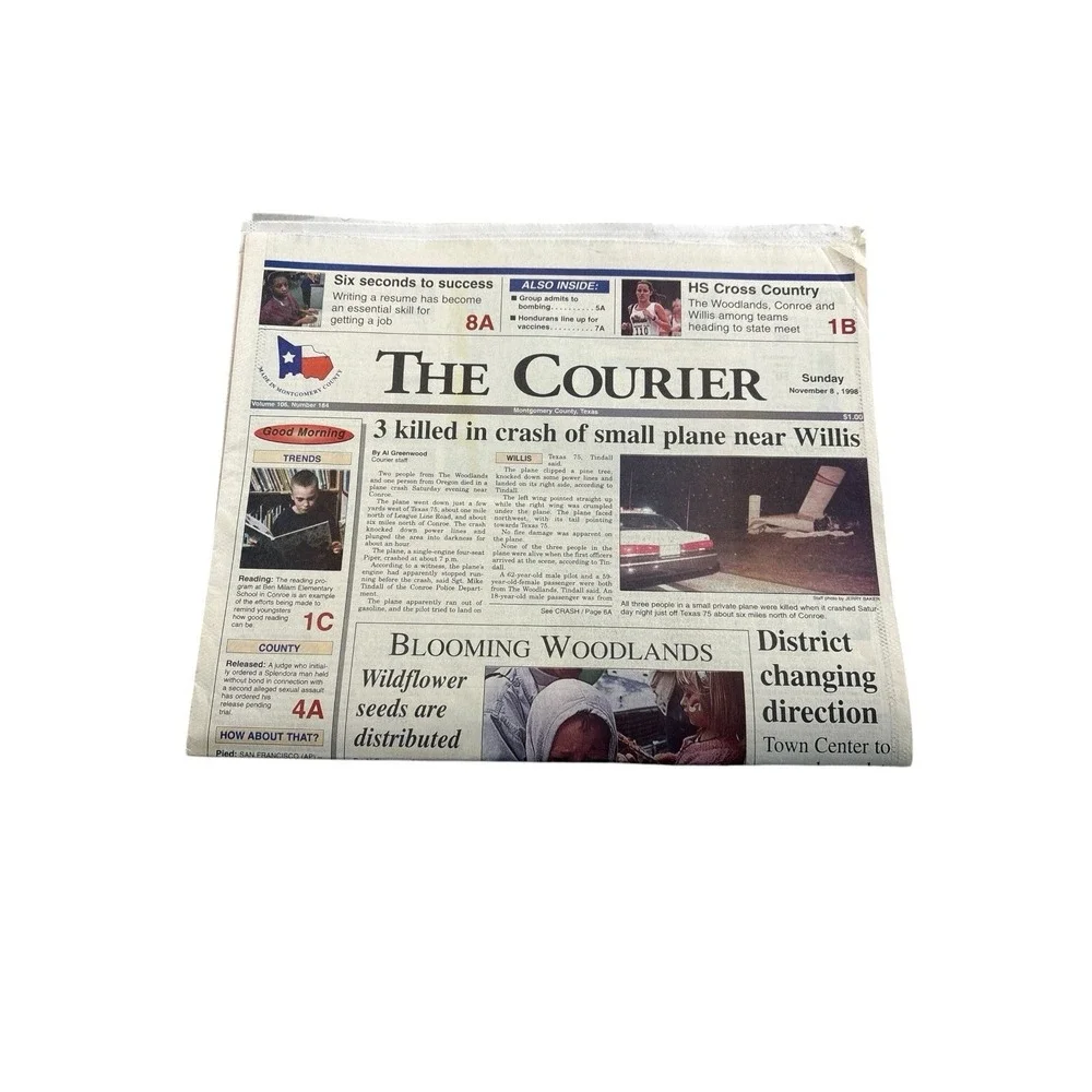 The Courier Nov 8 1998 Newspaper‎ Local Texas News Complete